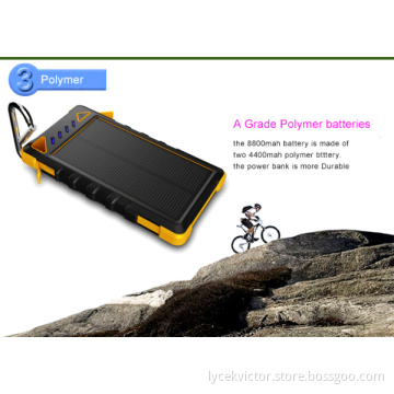 8000mAh outdoor waterproof solar charger